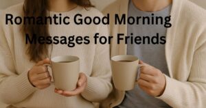 120 Romantic Good Morning Messages for Friends