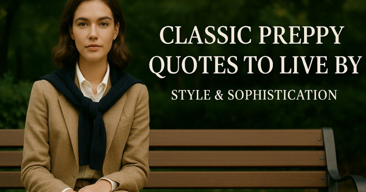 25 Classic Preppy Quotes to Live By (Style & Sophistication!)