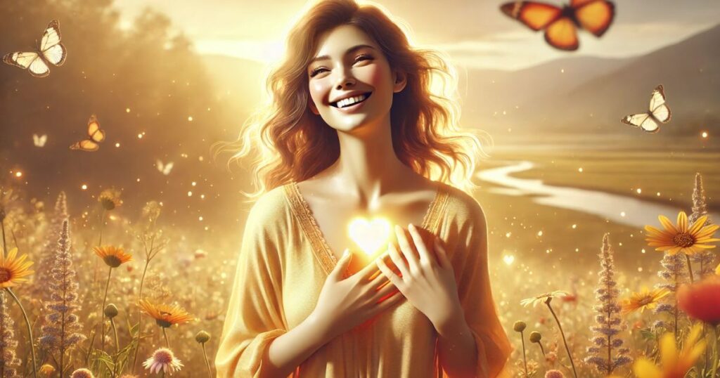 A happy heart creates a happy life