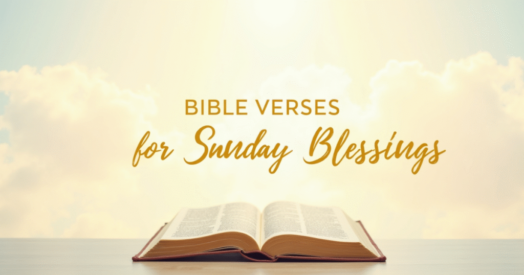 Bible Verses for Sunday Blessings