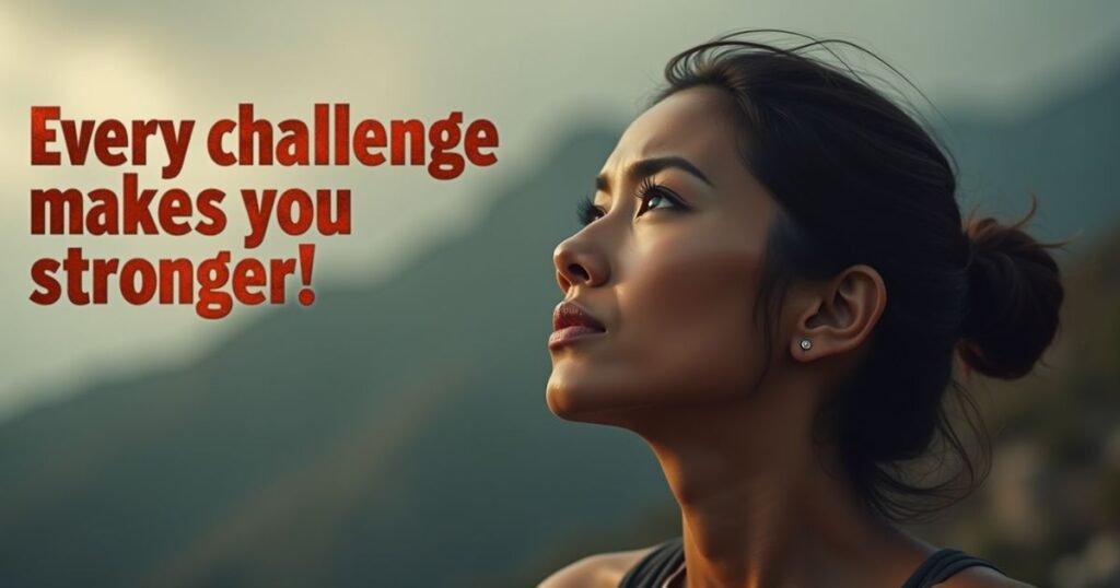 Every challenge makes you stronger