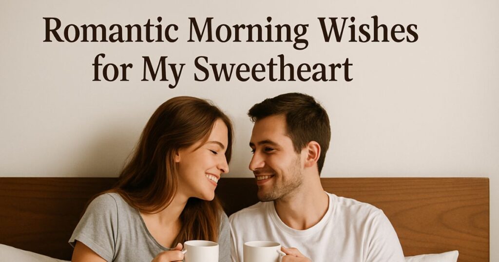 Romantic Morning Wishes for My Sweetheart