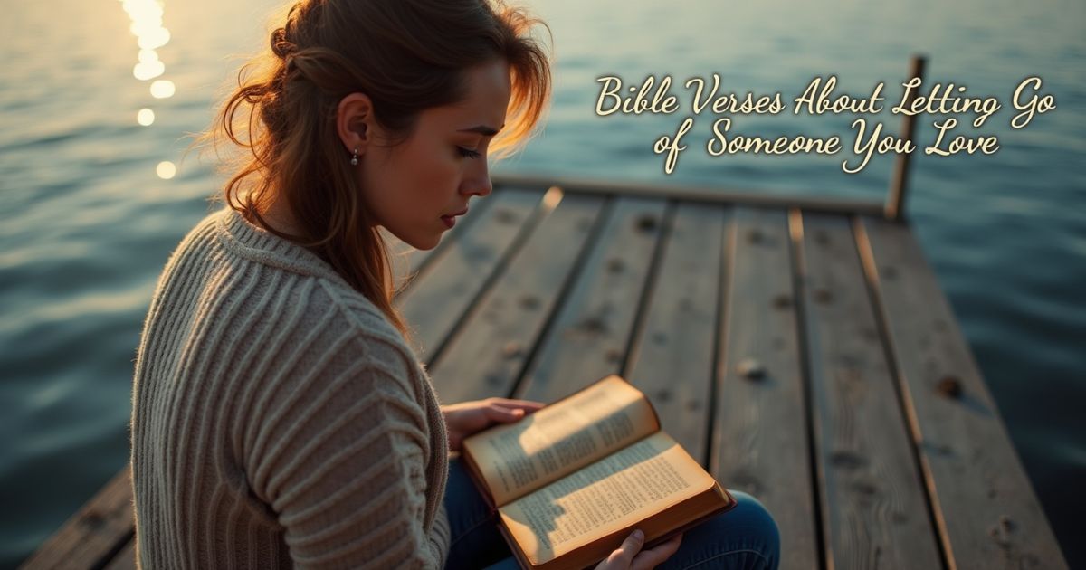 23 Uplifting Bible Verses About Letting Go of Someone You Love