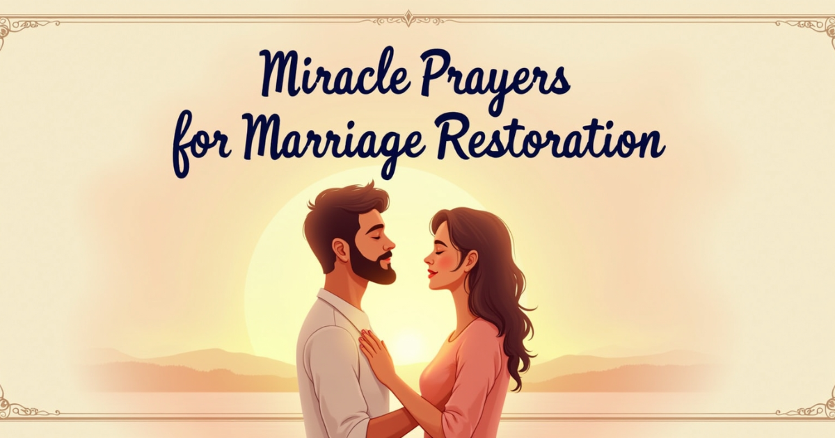 8 Miracle Prayers for Marriage Restoration and Healing