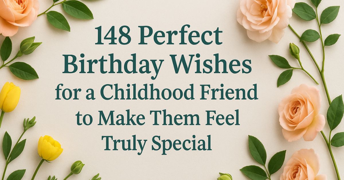 148 Perfect Birthday Wishes for a Childhood Friend to Make Them Feel Truly Special