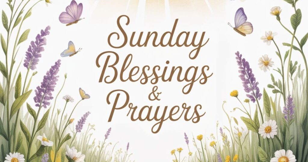 Inspiring Sunday Blessings and Prayers Bible Verses