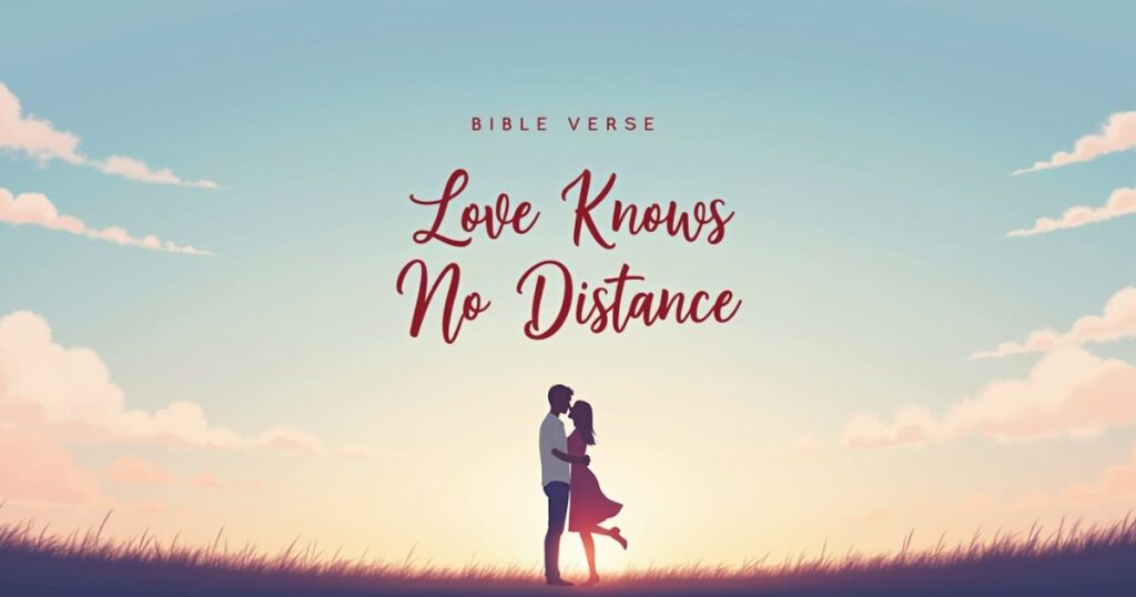 Love Knows No Distance Bible Verse