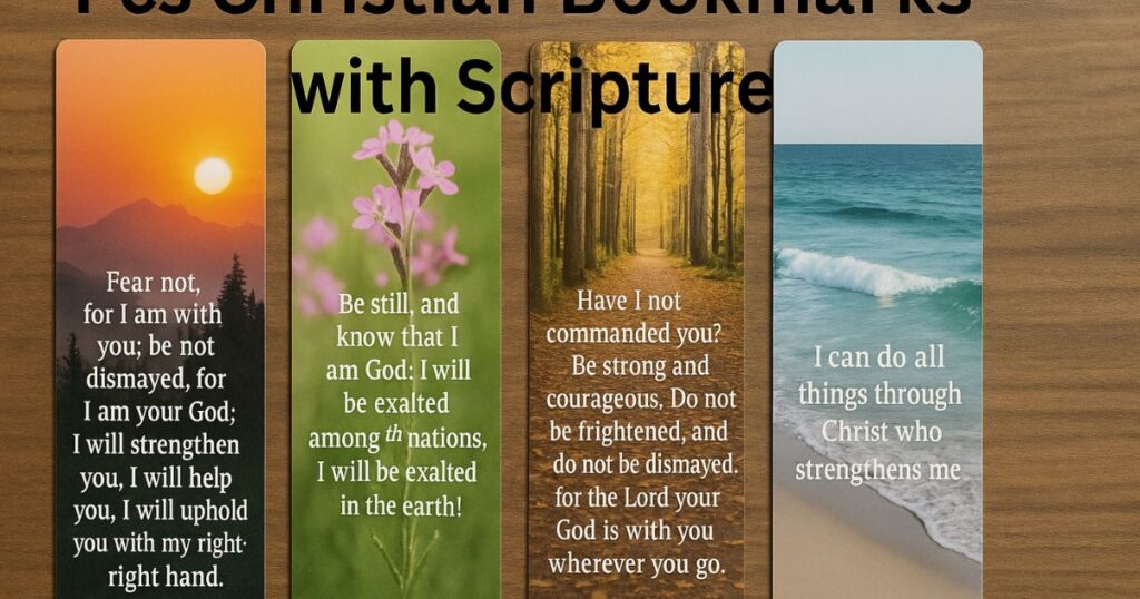 Pcs Christian Bookmarks with Scripture