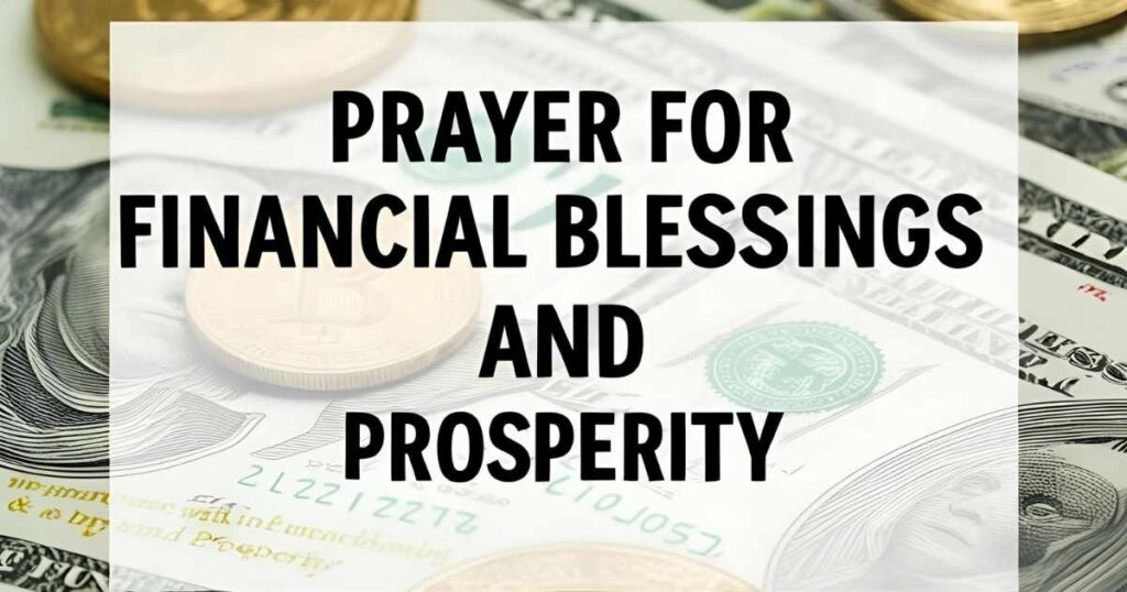 Prayer for Financial Blessings and Prosperity