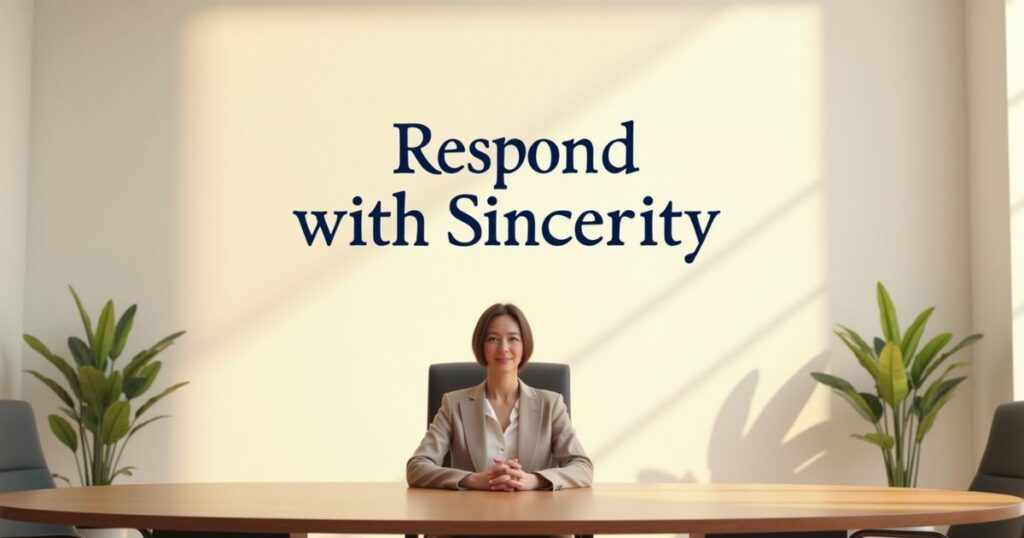 Respond with Sincerity