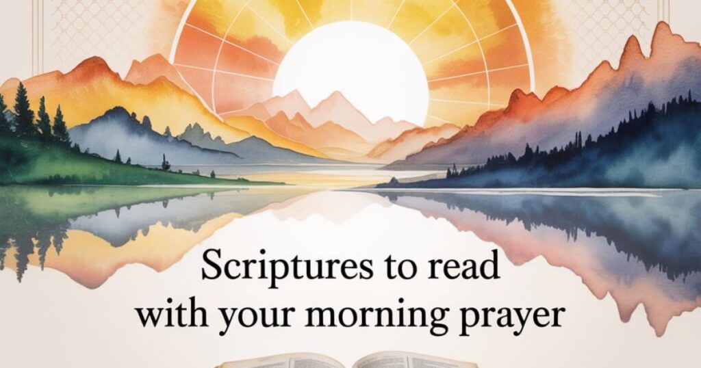 Scriptures to Read With Your Morning Prayer Before Work
