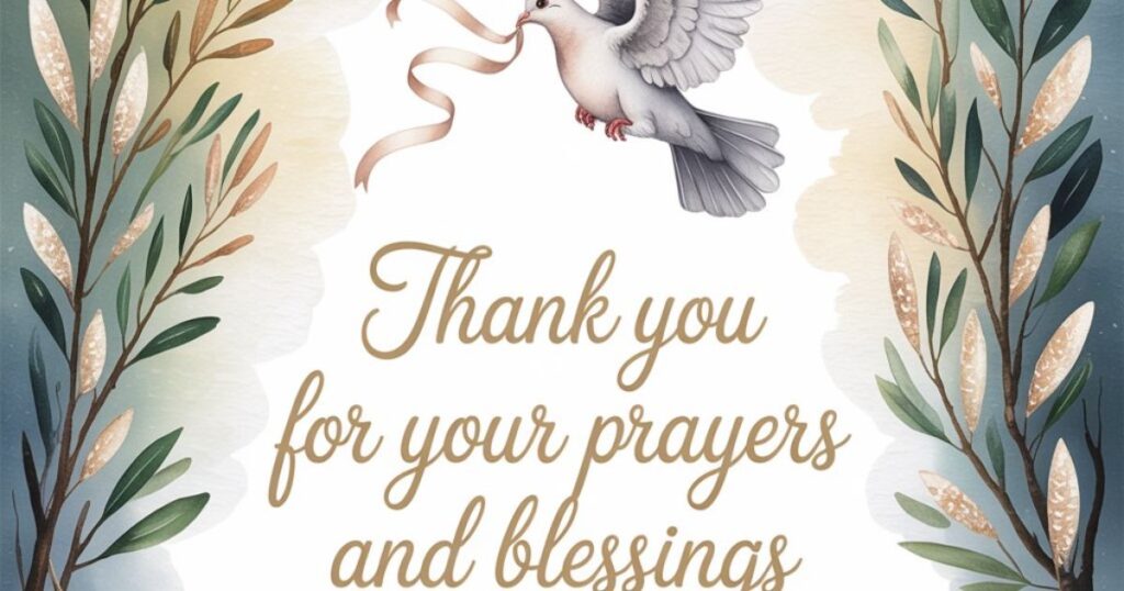 Thank You for Your Prayers and Blessings Prayer Message