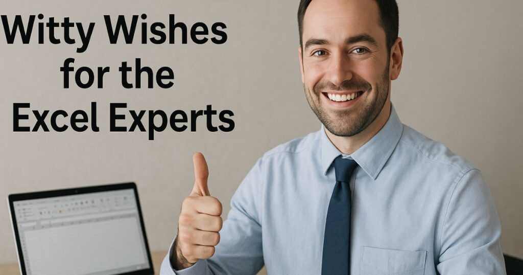 Witty Wishes for the Excel Experts