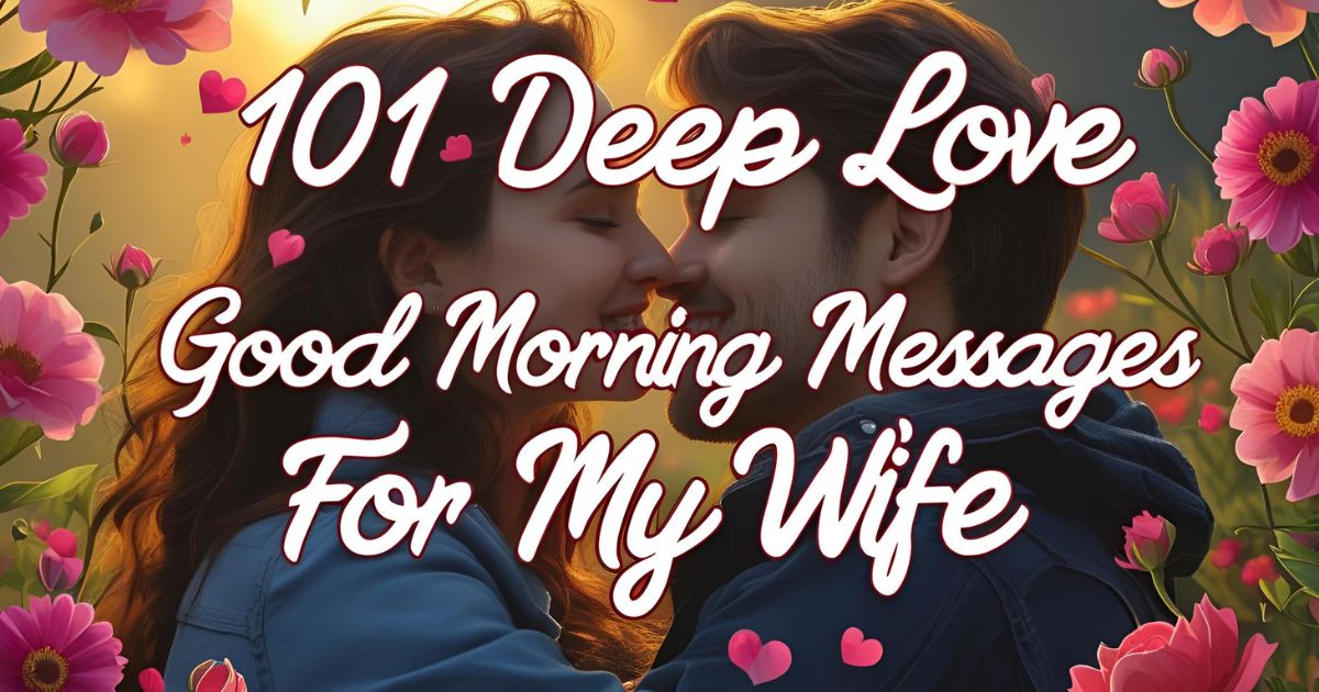 101 Deep Love Good Morning Messages for My Wife