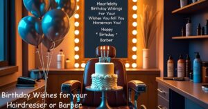 Birthday Wishes for your Hairdresser or Barber