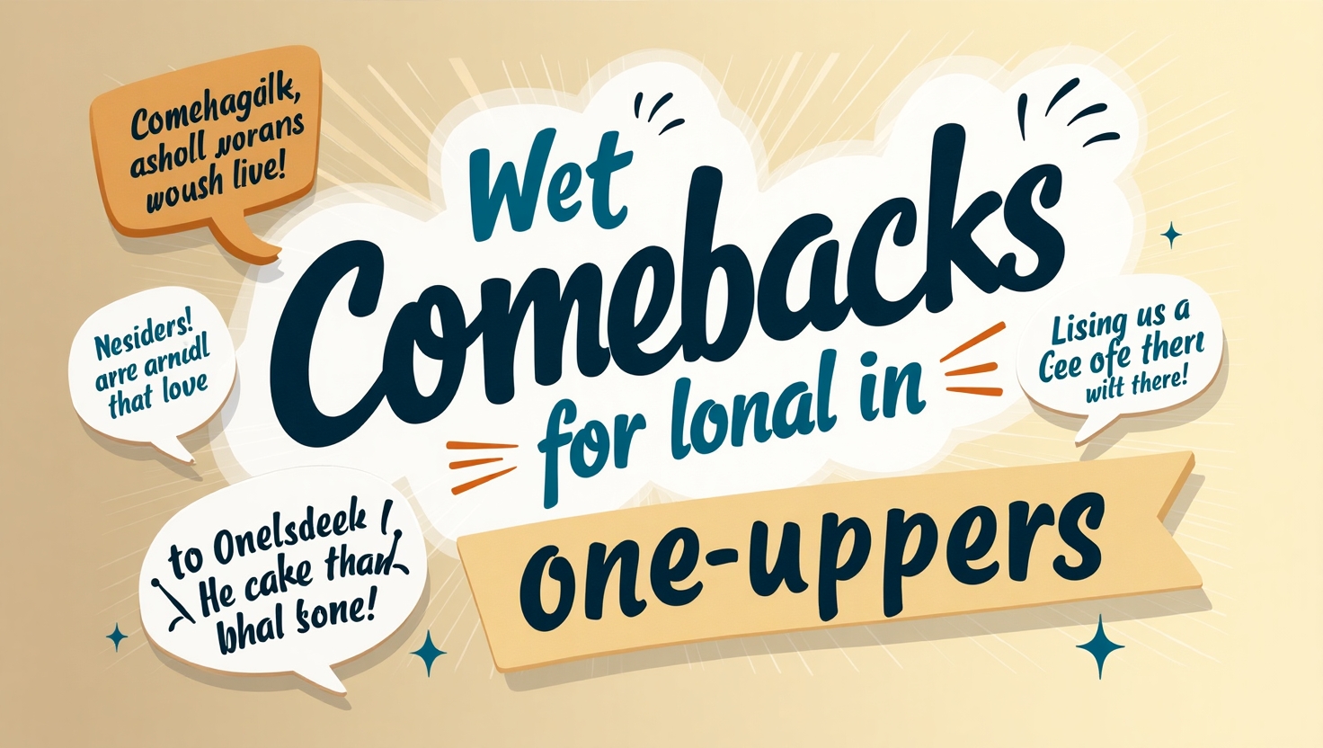 comebacks for one-uppers