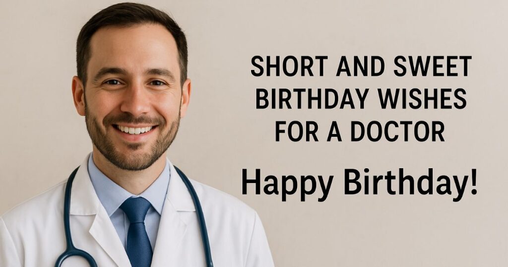 Short and Sweet Birthday Wishes for a Doctor