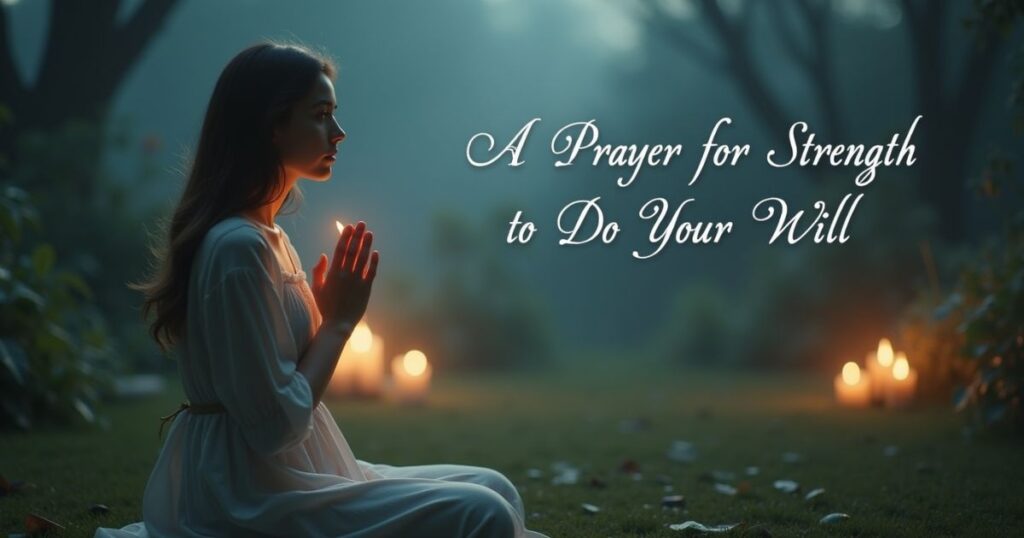 A Prayer for Strength to Do Your Will