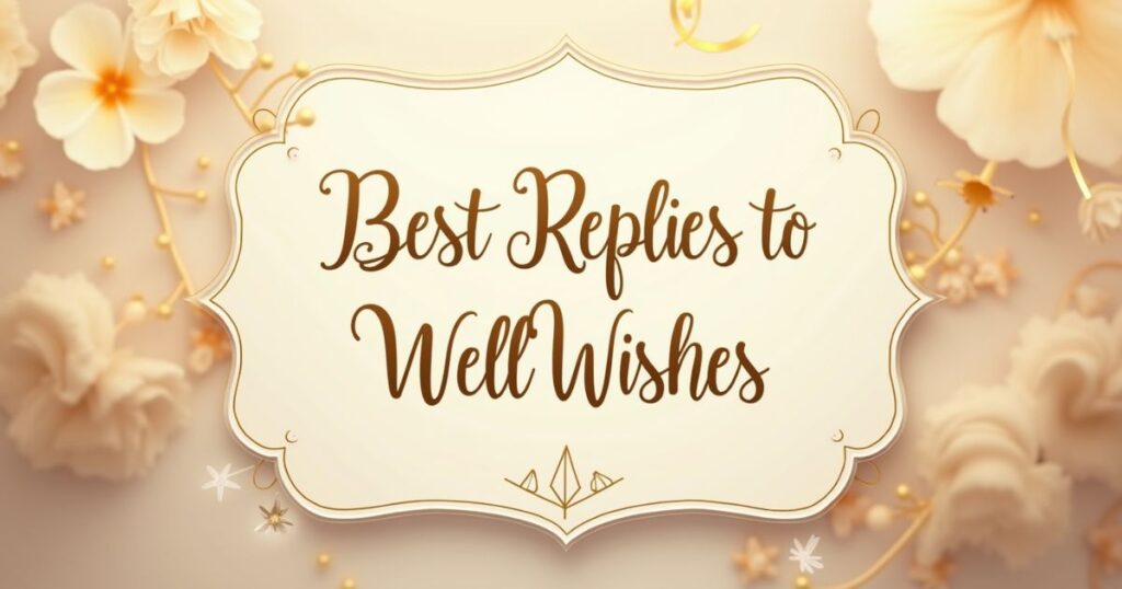 Best Replies to Well Wishes 