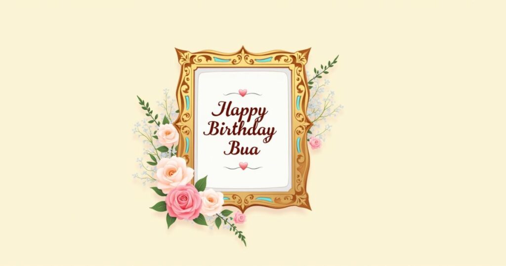 Birthday Wishes for Bua from a Niece