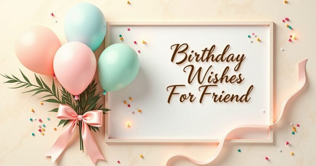 Birthday Wishes For Friend