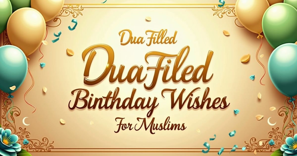 Dua-Filled Islamic Birthday Wishes for Muslims