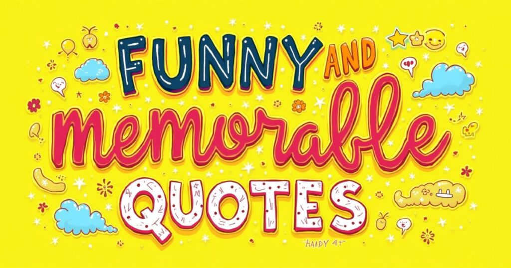 Funny and Memorable Quotes