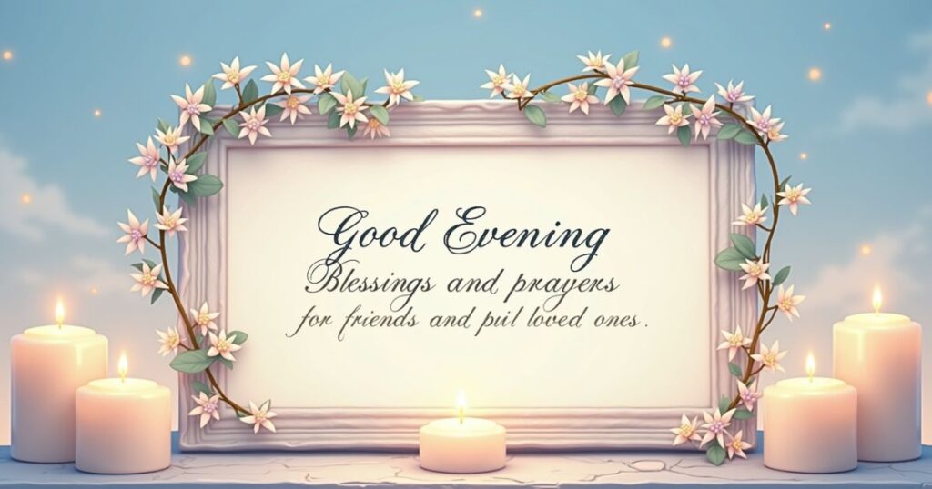 Good Evening Blessings and Prayers for Friends and Loved Ones