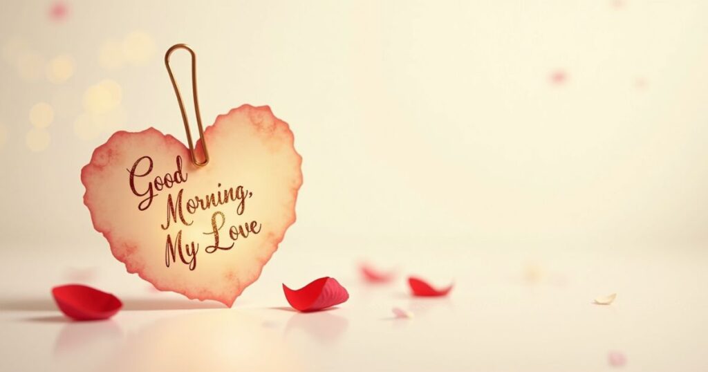 Good Morning Message for Love