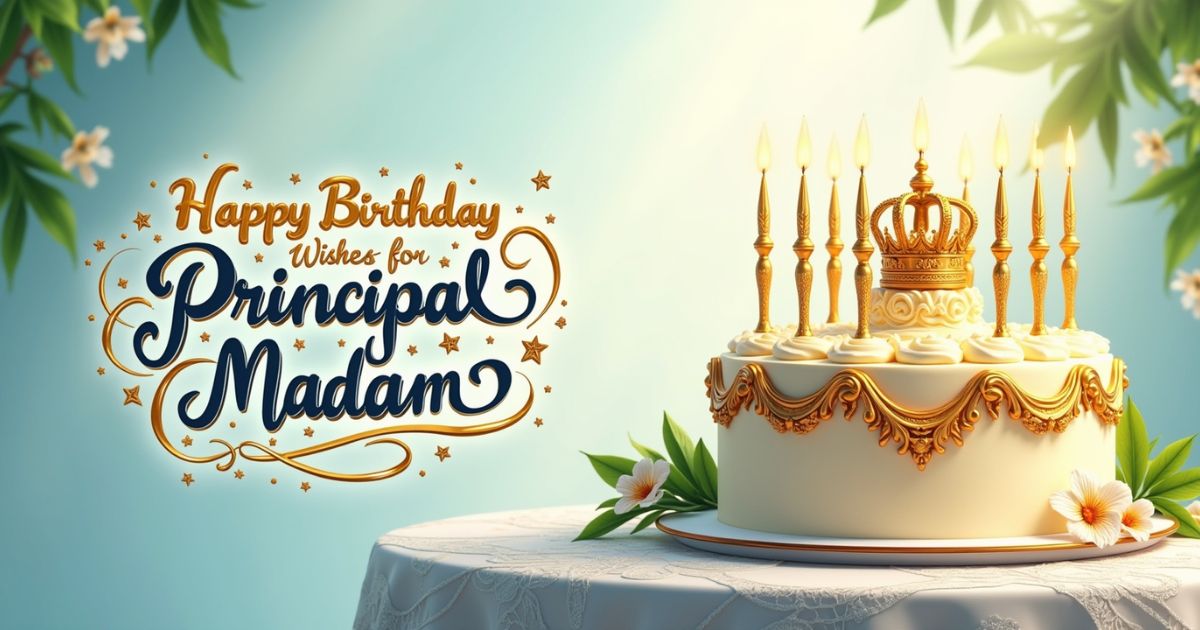 Happy Birthday Wishes for Principal Madam