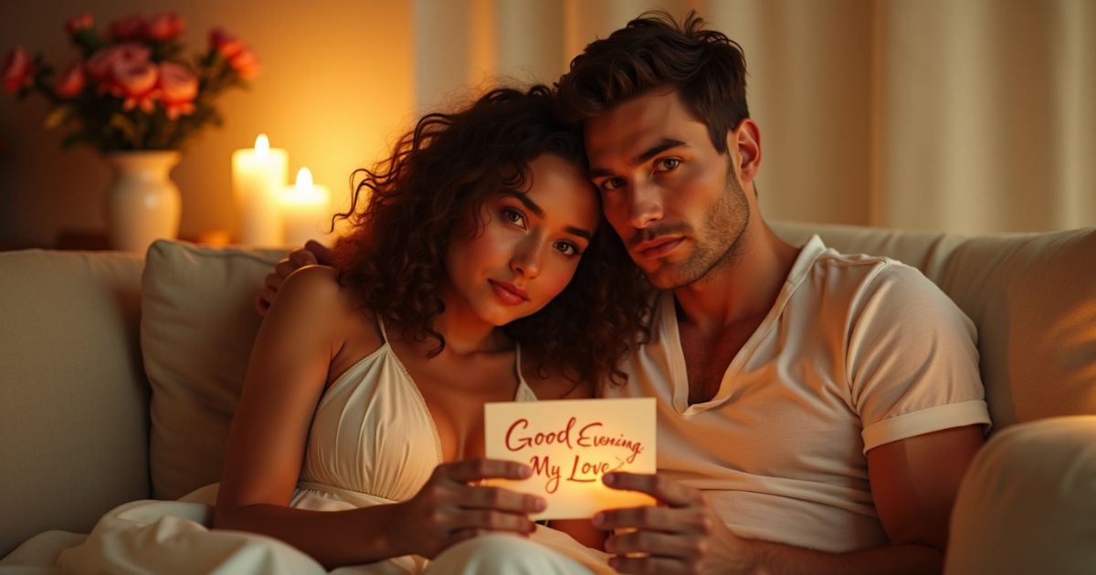 Heartwarming Good Evening Message to My Love