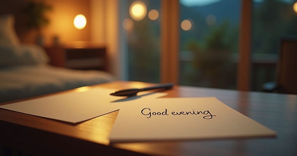 How to Write A Personalized Good Evening Message
