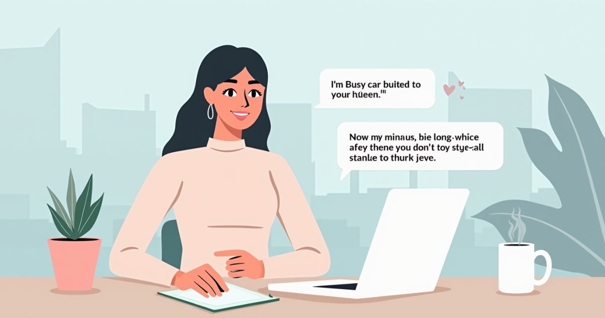 Smart & Simple Replies to ‘I’m Busy’ Texts