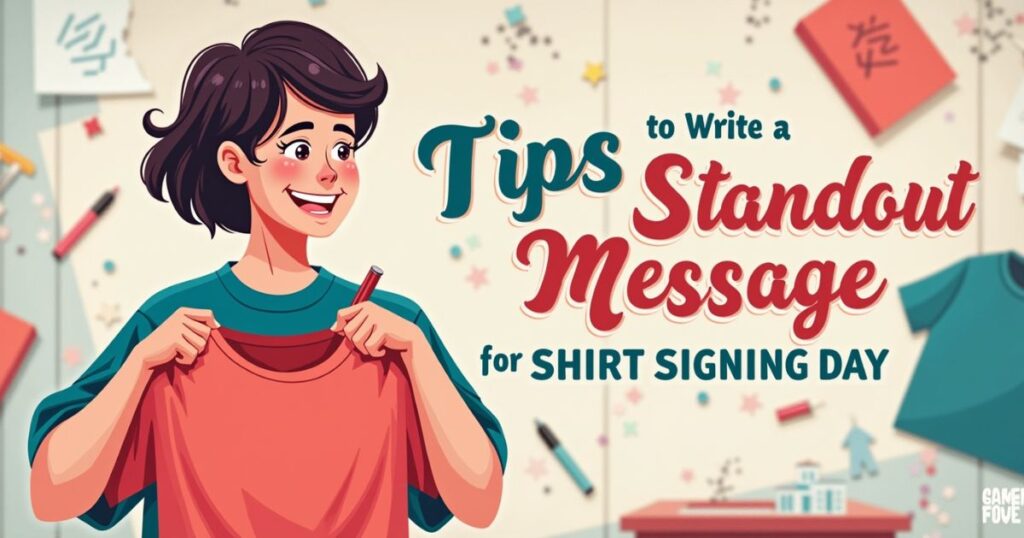 Tips to Write a Standout Message for Shirt Signing Day