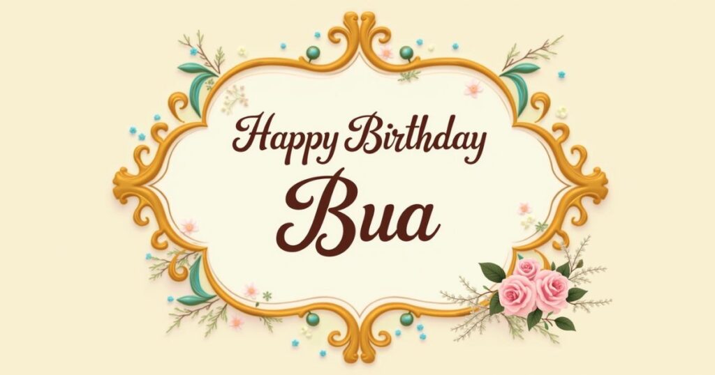 Traditional and Respectful Birthday Messages for Bua