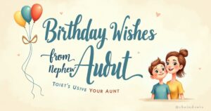 Birthday Wishes for Nephew from Aunt