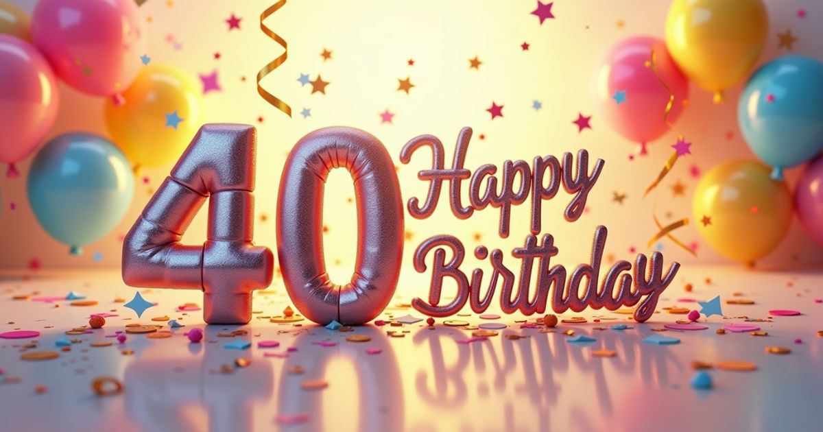 Happy 40th Birthday Wishes