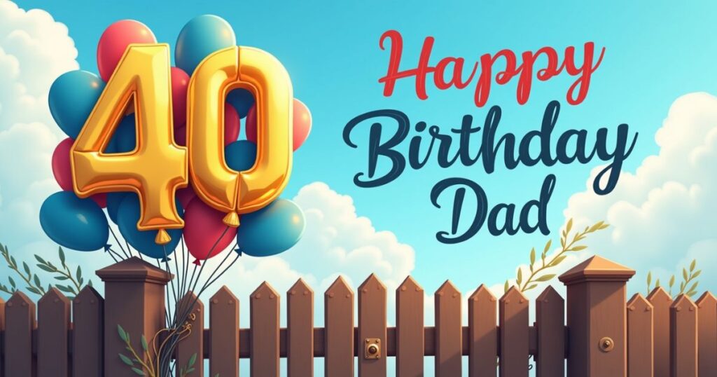 Happy 40th Birthday Wishes for Father