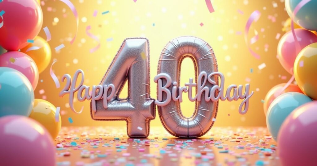 Happy 40th Birthday Wishes for Son or Daughter