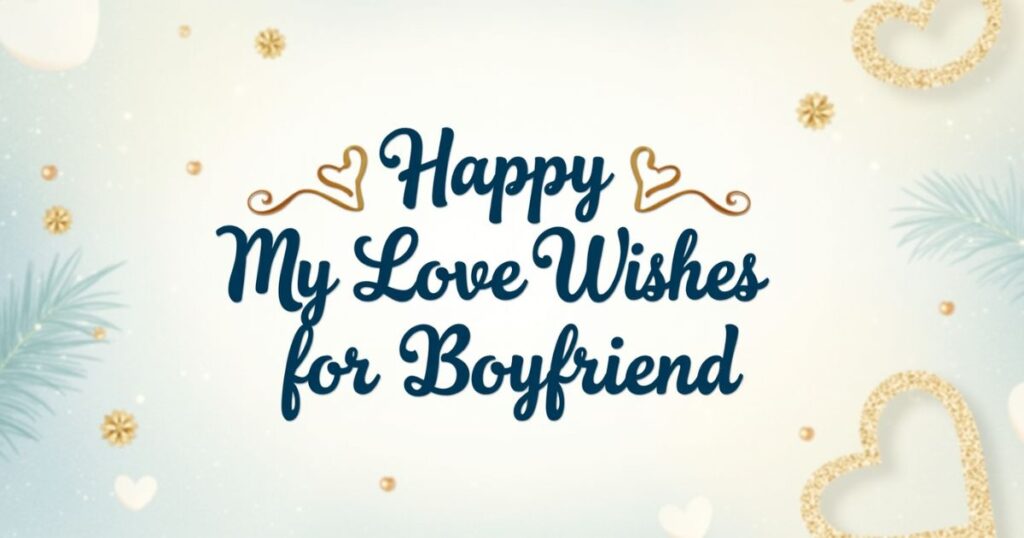 Happy Birthday My Love Wishes for Boyfriend