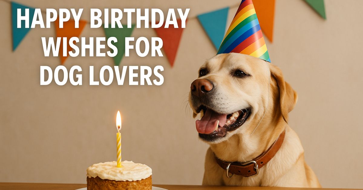 Happy Birthday Wishes for Dog Lovers