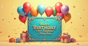 Happy Birthday Wishes for Nephew from Bua