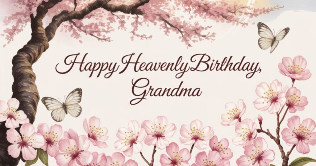 Happy Heavenly Birthday, Grandma