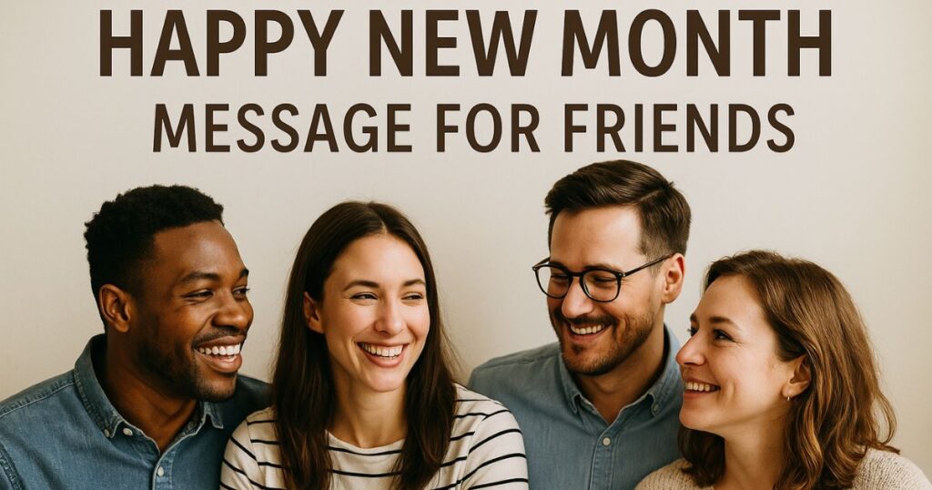 Happy New Month Message for Friends