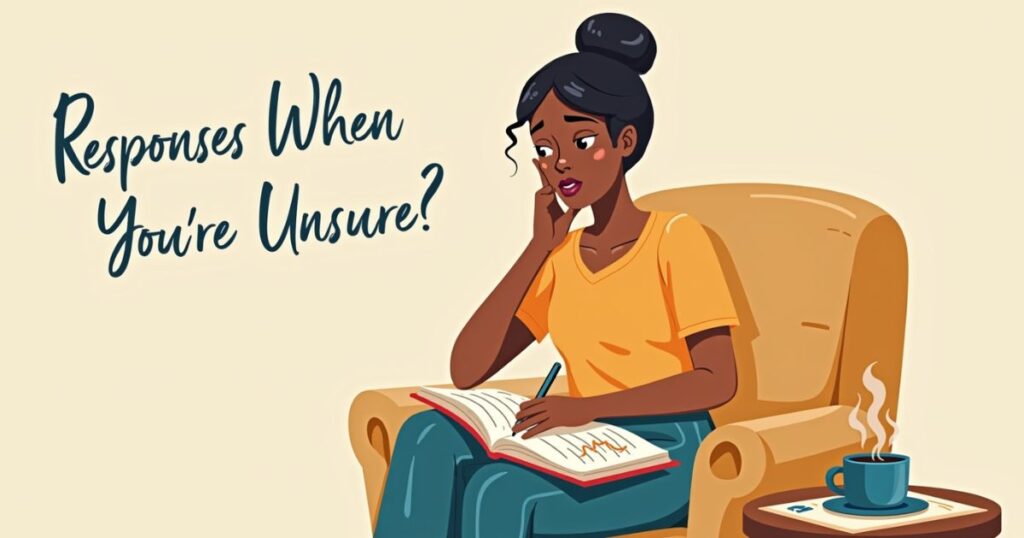 Responses When You’re Unsure