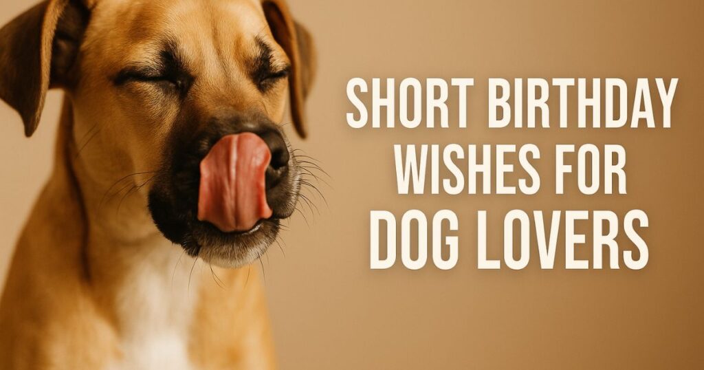 Short Birthday Wishes for Dog Lovers